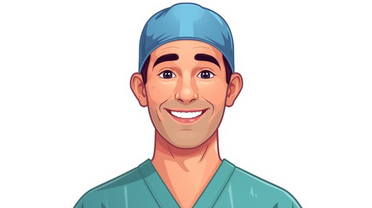 avatar of mature surgeon colourful and cartoon like (2)